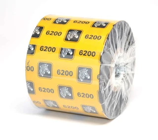 Resin Ribbon, 40mmx450m (1.57inx1476ft), 6200; Resin, 25mm (1in) core, 6/box