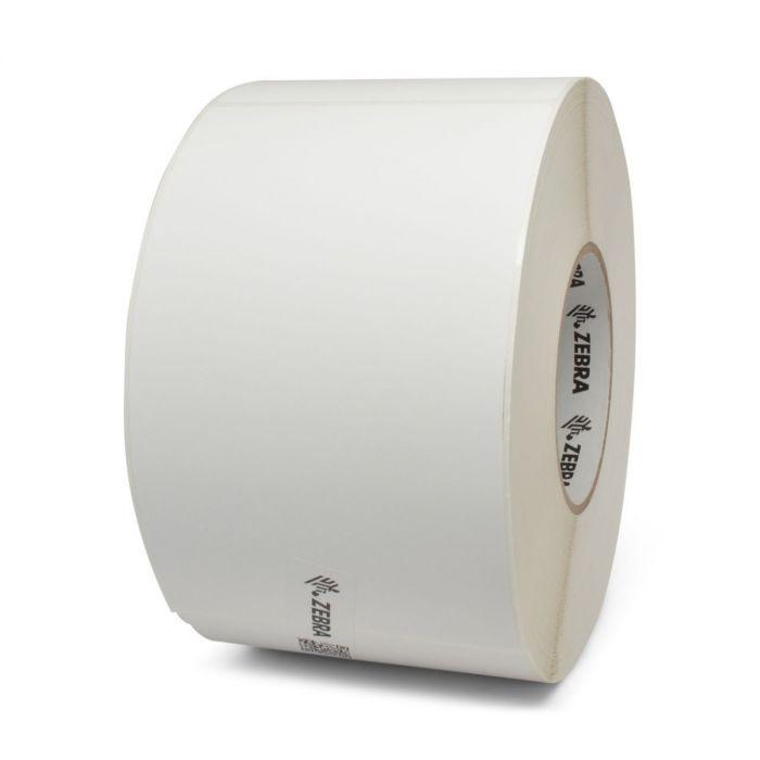 ZIPZLT3017582- ZEBRA - Etiqueta 4"x918'", T. Directa. Papel Blanco, ZeroLiner 4500D, para Impresora Industrial, 918'/Rollo, con adhesivo Permanente, Sin perf. entre etiq., 1 al paso. Núcleo 3".  Diámetro 8". 4 Rollos/caja. Peso por caja 4.54 kg. 