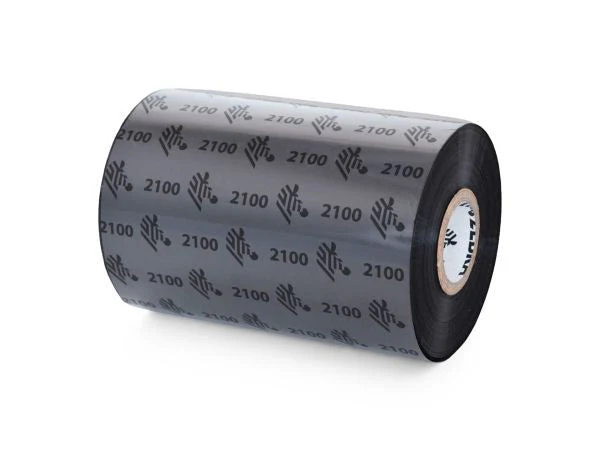 02100BK15660 - Zebra - Ribbon de Cera, 156mm x 600m (6.14" x 1968.5'), Modelo 2100 Alto Rendimiento para impresora de Especialidad. 10 Ribbons/Caja