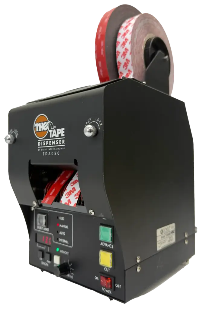 START INTERNATIONAL - Dispensador de Cinta Eléctrico, Ancho 3 1/8" (80mm), Longitud de Etiqueta 10 1/8", Capacidad de Rollo 9" (228mm) 