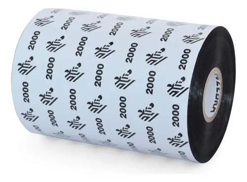 ZEBRA - RIBBON DE CERA, 110MM X 450M (4.33" X 1476'), MODELO 2000 ALTO RENDIMIENTO PARA IMPRESORA INDUSTRIAL . 24 RIBBONS/CAJA, PRECIO POR ROLLO