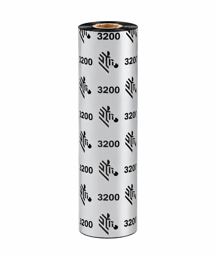 Wax/Resin Ribbon, 110mmx74m (4.33inx242ft), 3200; High Performance, 12mm (0.5in) core, 12/box