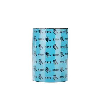 800132-002 - Zebra - Ribbon de Cera, 57mm x 74m (2.25" x 243'), Modelo 5319 Rendimiento para impresora2824 de Escritorio. 12 Ribbons/Caja
