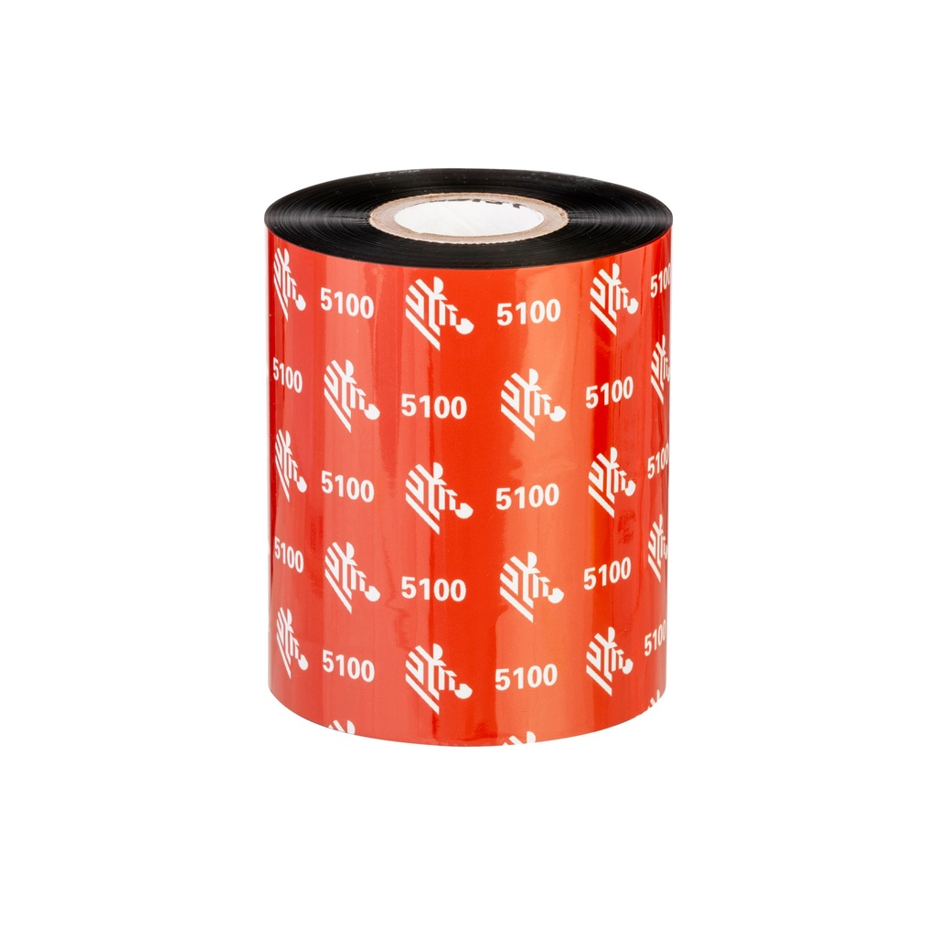 05100BK08345 - Zebra - Ribbon de Resina, 83mm x 450m (3.27" x 1476'), Modelo 5100 Premium para impresora Industrial . 6 Ribbons/Caja