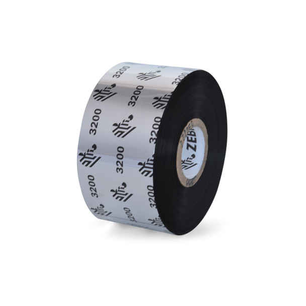 03200BK04045 - Zebra - Ribbon de Cera/Resina, 40mm x 450m (1.57" x 1476'), Modelo 3200 Alto Rendimiento para impresora Industrial . 6 Ribbons/Caja