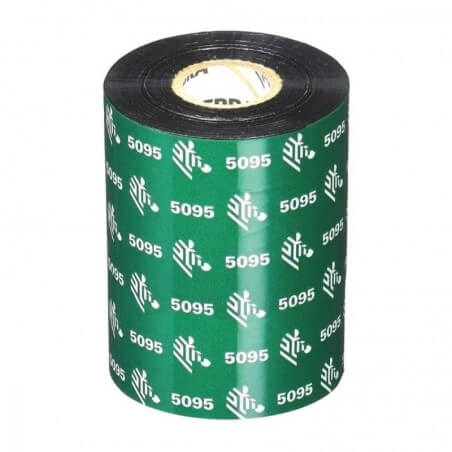 05095BK13145 - Zebra - Ribbon de Resina, 131mm x 450m (5.16" x 1476'), Modelo 5095 Alto Rendimiento para impresora Industrial . 6 Ribbons/Caja