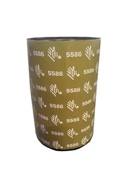 Wax/Resin Ribbon, 64mmx74m (2.52inx242ft), 5586; Premium, 12mm (0.5in) core, 12/box