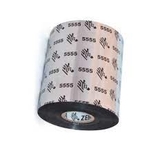 05555BK15445 - Zebra - Ribbon de Cera/Resina, 154mm x 450m (6.06" x 1476'), Modelo 5555 Estándar para impresora Industrial . 6 Ribbons/Caja
