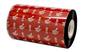 Resin Ribbon, 220mmx450m (8.66inx1476ft), 5100; Premium, 25mm (1in) core, 6/box