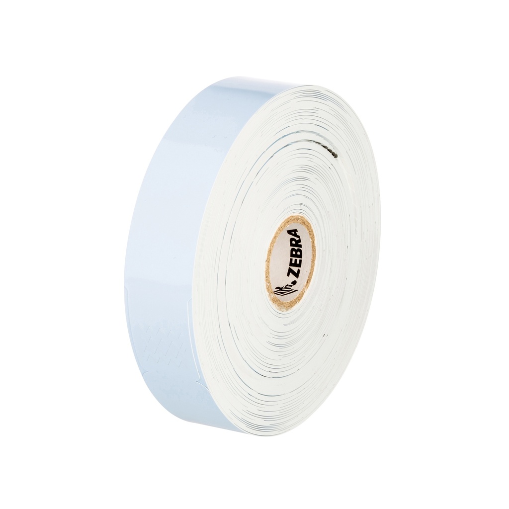 Wristband, Polypropylene, 1x10in (25.4x254mm); Direct thermal, Z-Band Splash, Adhesive closure, 1in (25.4mm) core, 350/roll, 4/box, Blue. Black mark sensing.