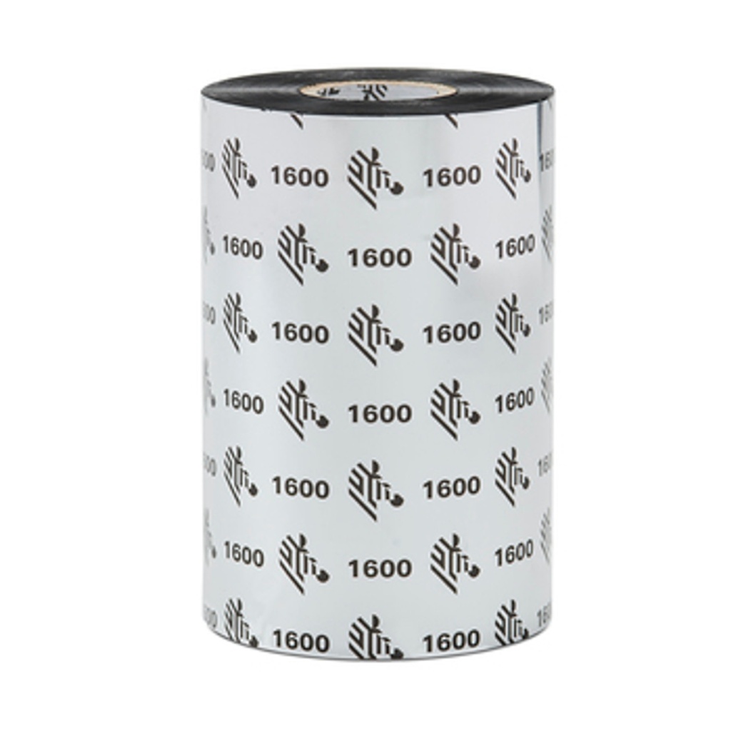 Wax Ribbon, 64mmx300m (2.52inx984ft), 1600; Economy, 25mm (1in) core, 24/box