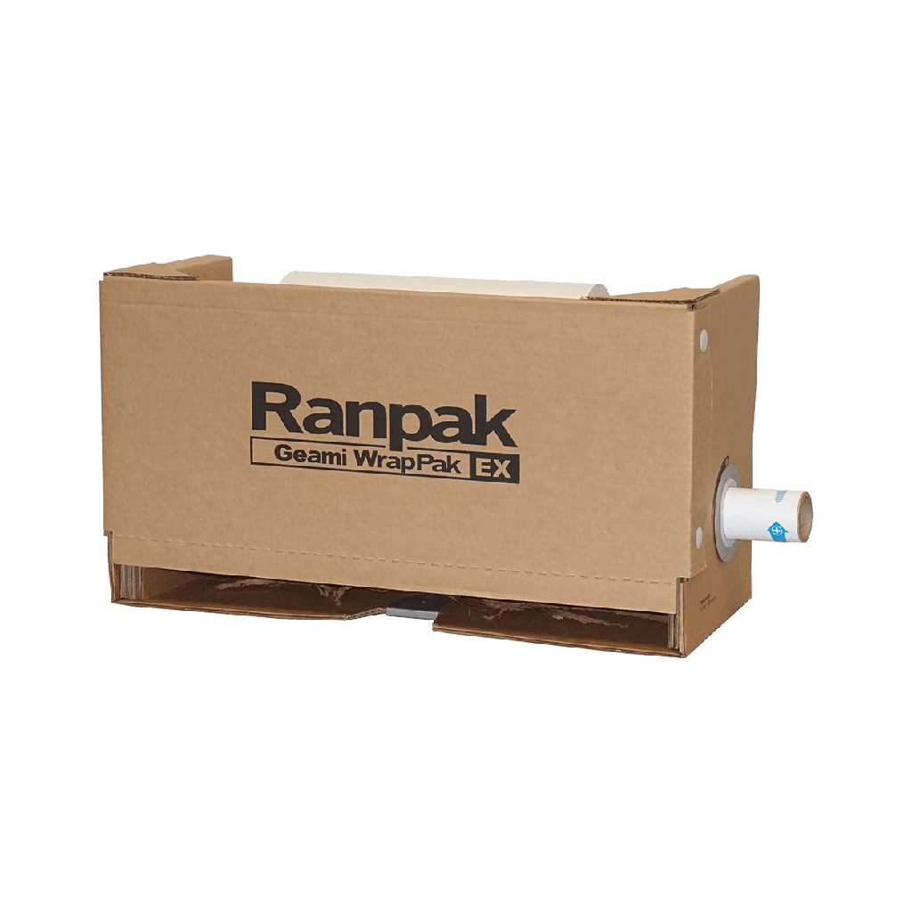 10000118 – Ranpak – Máquina Geami EX desechable, Kraft DC + Interleaf blanco, 750 pies