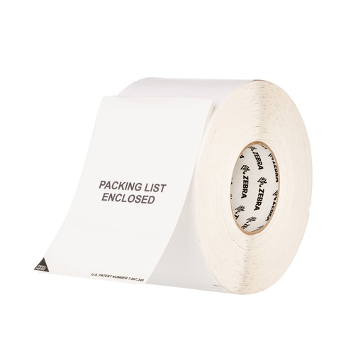 [10004425] Label, Polyester, 6.625x6in (168.3x152.4mm); DT, Z-Slip, Coated, Permanent Adhesive, 3in (76.2mm) core, 660/roll, 2/box, Printed
