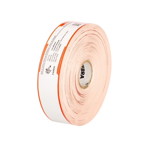 [10018856-2] Wristband, Synthetic, 1x11in (25.4x279.4mm); DT, Z-Band Ultra Soft Lam, Coated, Permanent Adhesive, 1in (25.4mm) core, 175/roll, 6/box, Blue, Printed