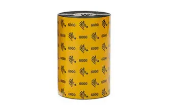 [LA06000GS11007] LA06000GS11007 - Zebra - Ribbon de Cera, 110mm x 70m (4.33" x 229'), Modelo 6000 Estándar para impresora Desktop. 48 Ribbons/Caja