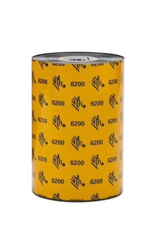 [ODL LA06200BK06045] LA06200BK06045 - Zebra - Ribbon de Resina, 60mm x 450m (2.36" x 1476'), Modelo 6200 Resin para impresora Industrial. 6 Ribbons/Caja