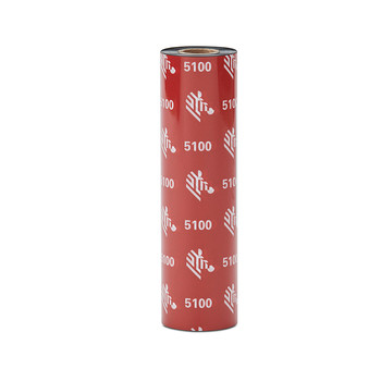 [LA05100GS11007] LA05100GS11007 - Zebra - Ribbon de Resina, 110mm x 74m (4.33" x 243'), Modelo 5100 Premium para impresora Desktop. 12 Ribbons/Caja