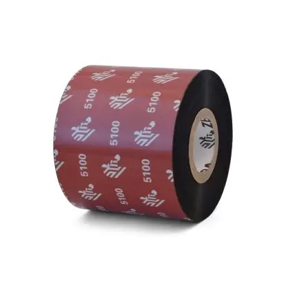 [LA05100BK04045] LA05100BK04045 - Zebra - Ribbon de Resina, 40mm x 450m (1.57" x 1476'), Modelo 5100 Premium para impresora Industrial. 6 Ribbons/Caja x pieza