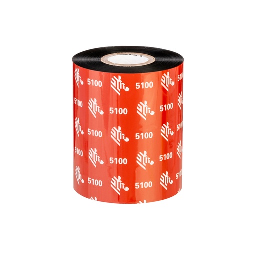 [05100BK08345] Resin Ribbon, 83mmx450m (3.27inx1476ft), 5100; Premium, 25mm (1in) core, 6/box
