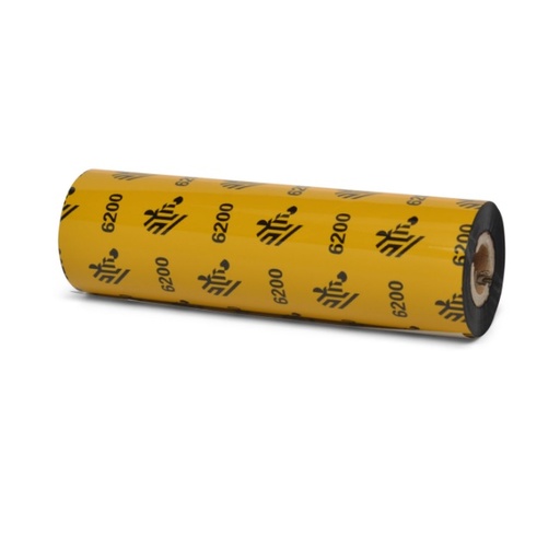 [06200GS11007] 06200GS11007 - Zebra - Ribbon de Resina, 110mm x 74m (4.33" x 243'), Modelo 6200 Estándar para impresoraPara impresra G-Series, ZD420t and ZD620t printers de Escritorio. 48 Ribbons/Caja