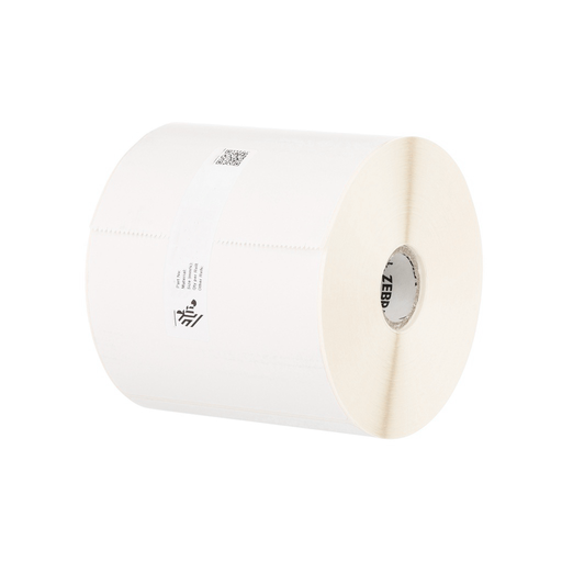 [800274-155] 800274-155- ZEBRA - Etiqueta 4"x1.5", T. Térmica. Papel Blanco, Z-Select 4000T, para Impresora de Escritorio, 1790/Rollo, con adhesivo Permanente, Perf. entre etiq., 1 al paso. Núcleo 1".  Diámetro 5". 12 Rollos/caja. Peso por caja 13.61 kg. 