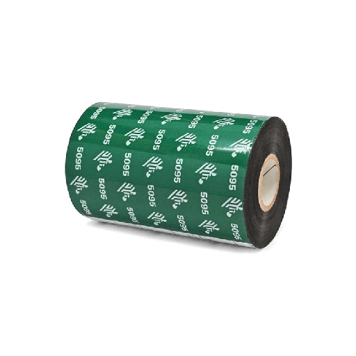 [05095BK15445] 05095BK15445 - Zebra - Ribbon de Resina, 154mm x 450m (6.06" x 1476'), Modelo 5095 Alto Rendimiento para impresora Industrial . 6 Ribbons/Caja