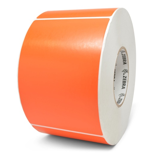 [10006208-7] Label, Paper, 4x6in (101.6x152.4mm); TT, Z-Perform 2000T, Value Coated, Permanent Adhesive, 3in (76.2mm) core, 1000/roll, 4/box ORANGE