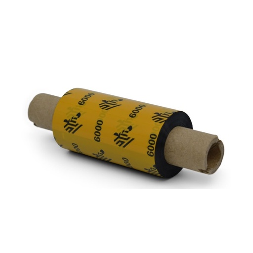 [06000GS06407] Wax Ribbon, 64mmx70m (2.52inx229ft), 6000; Standard, 12mm (0.5in) core, 48/box