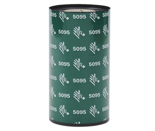 [05095BK22045] Resin Ribbon, 220mmx450m (8.66inx1476ft), 5095; High Performance, 25mm (1in) core, 6/box
