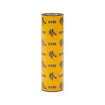 [06100GS08407] 06100GS08407 - Zebra - Ribbon de Cera/Resina, 84mm x 74m (3.31" x 243'), Modelo 6100 Estándar para impresoraPara impresra G-Series, ZD420t and ZD620t printers de Escritorio. 48 Ribbons/Caja