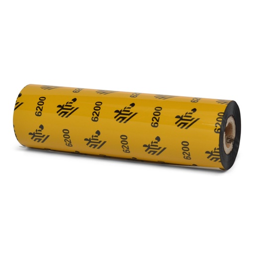 [06200GS08407] 06200GS08407 - Zebra - Ribbon de Resina, 84mm x 74m (3.31" x 243'), Modelo 6200 Estándar para impresoraPara impresra G-Series, ZD420t and ZD620t printers de Escritorio. 48 Ribbons/Caja