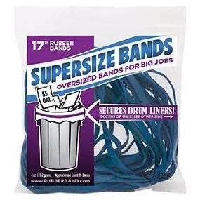 [08995] 08995 - Alliance Rubber - Banda SuperSize - Supersize Bands Azul 17" x 1/4" - Bolsa