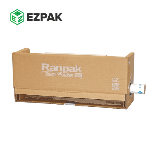 [10000123] 10000123 – Ranpak – Máquina Geami EX Mini desechable, Kraft DC + Interleaf blanco, 450 pies